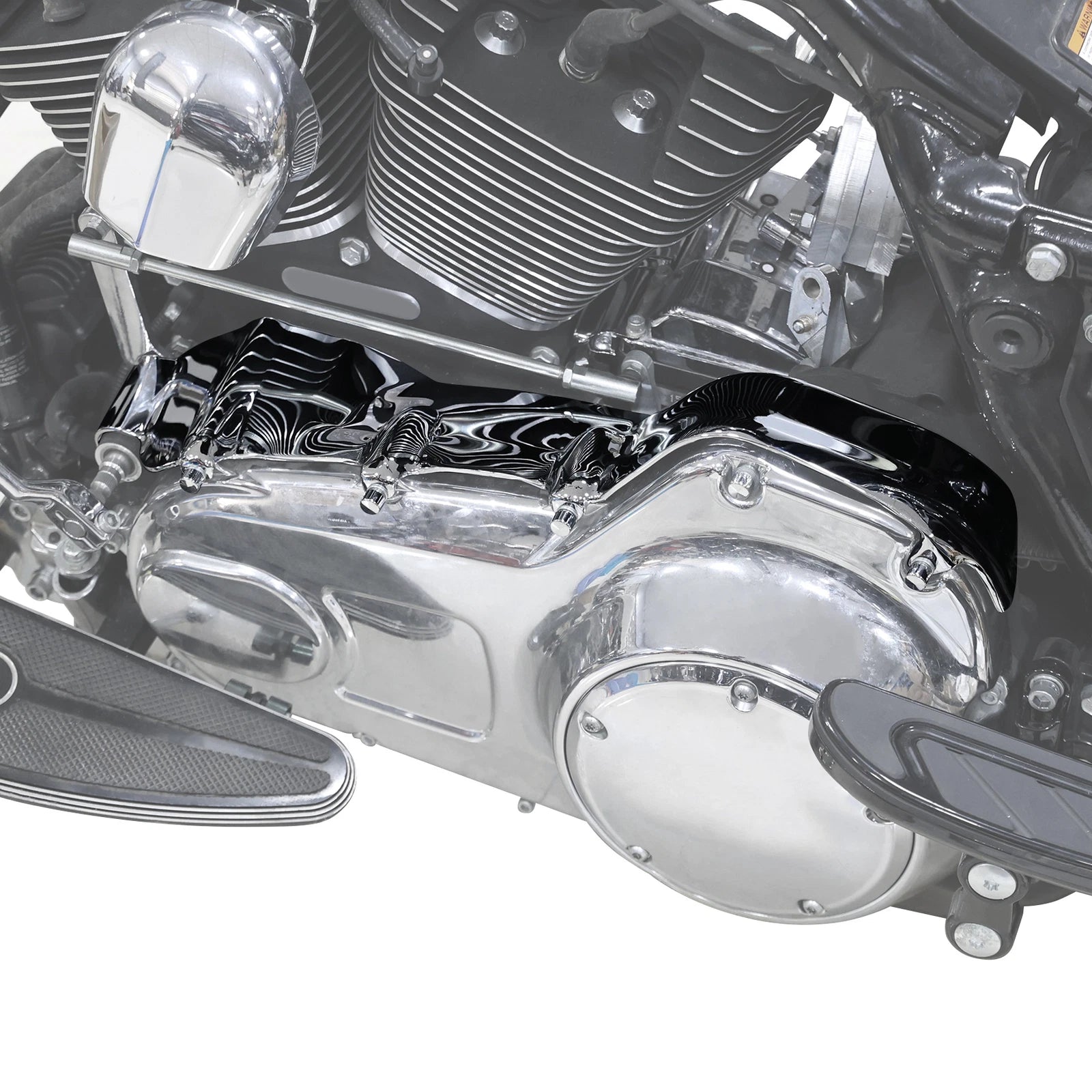 Chrome Inner Primary Covers Trim for Harley Electra Glide 2009–2016