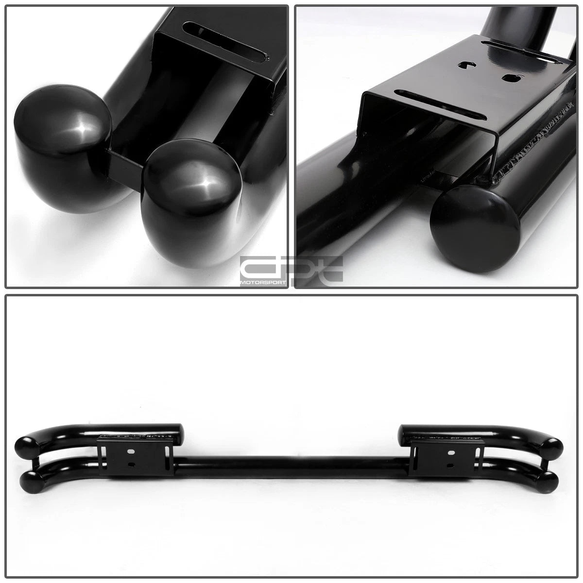 3" OD Rear Double Steel Tube Bar Bumper for Jeep Wrangler YJ TJ (1987–2006)