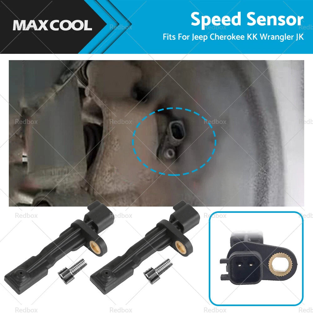2X Rear ABS Speed Sensor for Jeep Cherokee KK Wrangler JK (2007–2017)