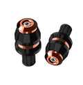 Pair of 22mm Motorcycle Handlebar Grips Bar End Slider Cap Plugs CNC