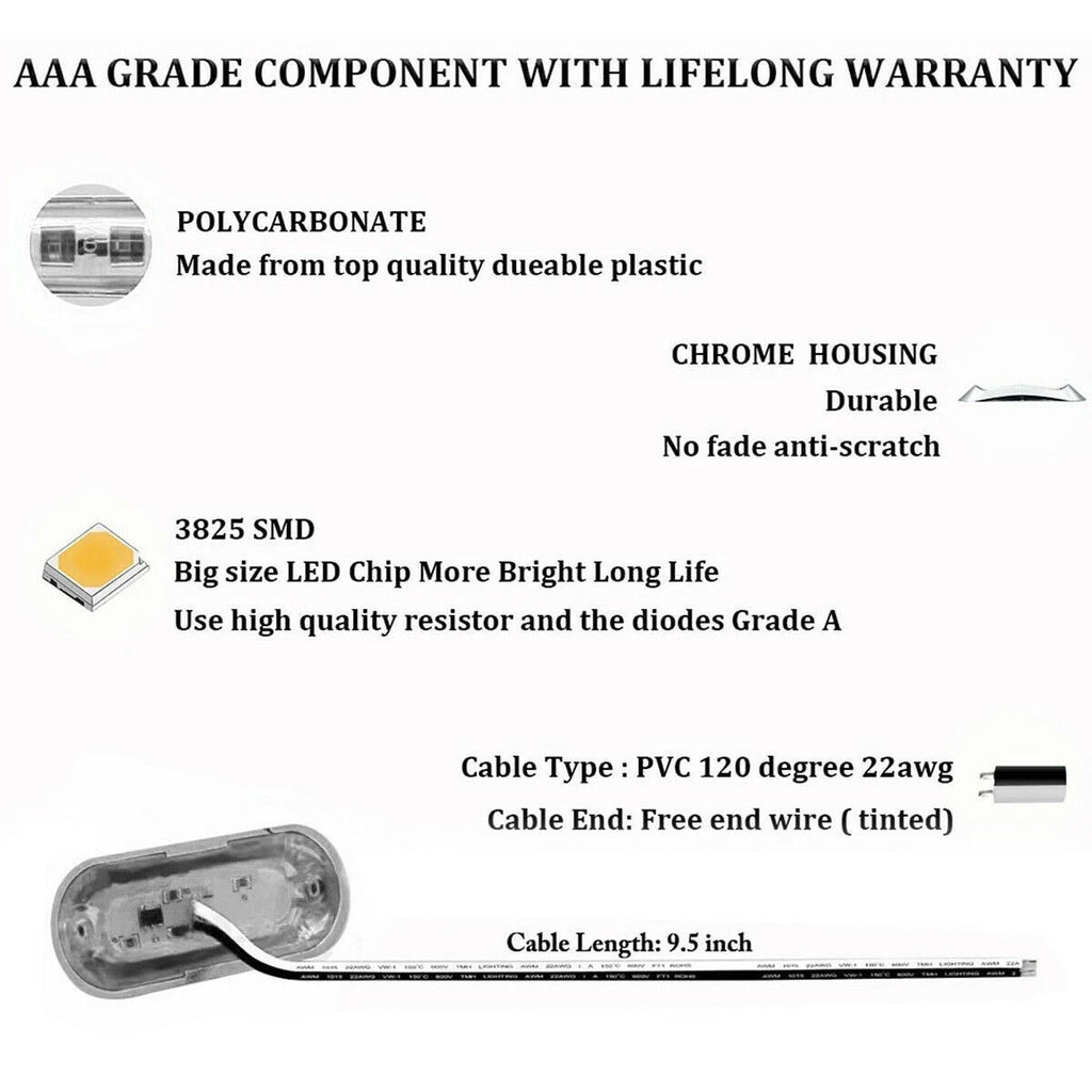 LED Cabin and Deck Lights for Marine Boats (12V 24V)