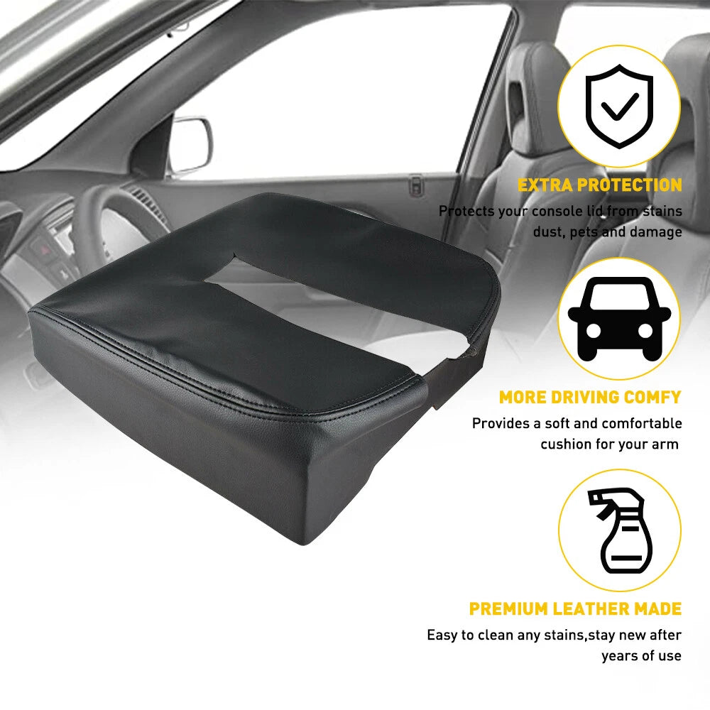 Console Lid Armrest Cover Skin for Chevy Silverado Sierra (2007–2014)