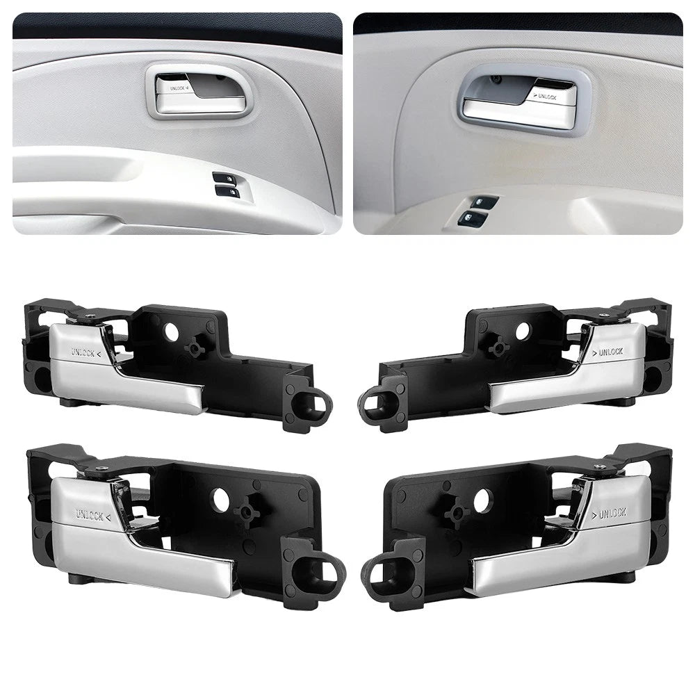 Set of 4 Interior Door Handles for Ford Fusion Mercury Milan (2006–2012)