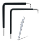 Set of 3 Chrome Window Adjustment Parts with Key and 4mm Socket
