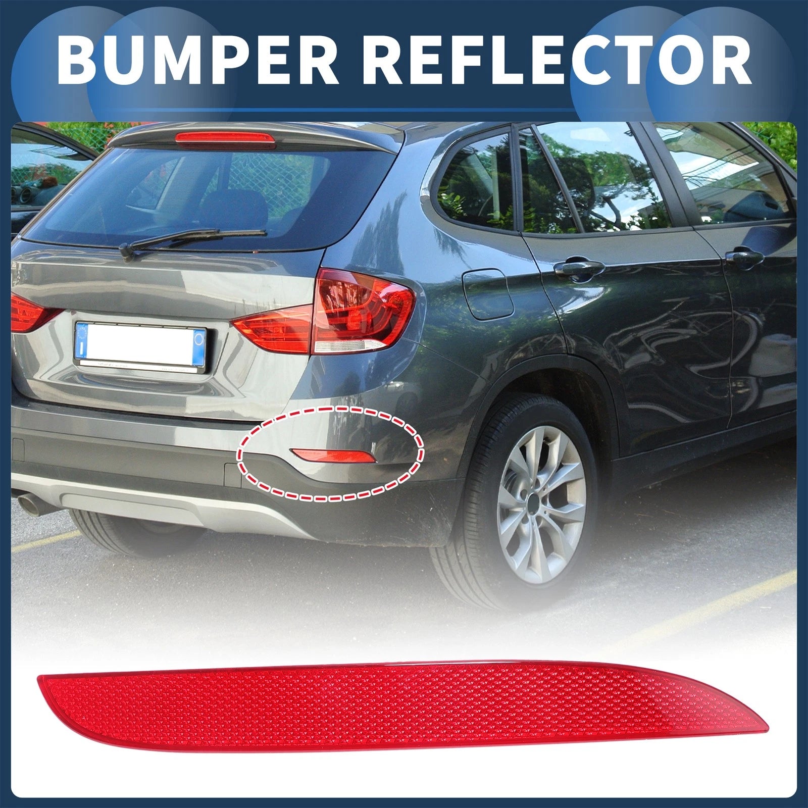 Bumper Reflector No.63142990864 for BMW X1 E84 (2008–2012) Red Rear Right