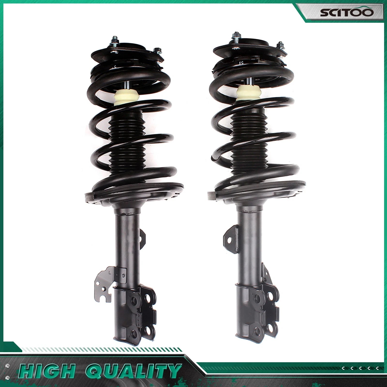 Front Struts w/ Coil Spring Assembly Sway Bars Kit for Toyota Camry (2007–2011)