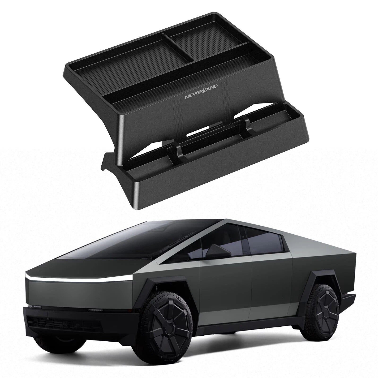 Rear Console Storage Organizer Box for Tesla Cybertruck (2024–2025)