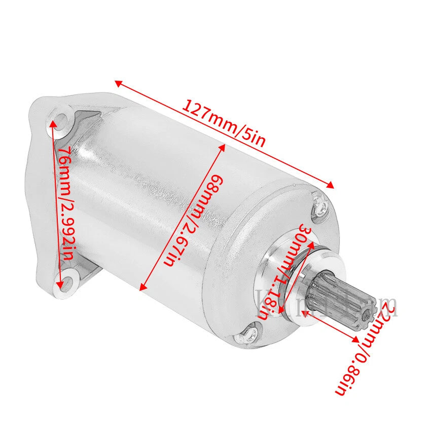 Starter Motor for Suzuki GZ250 Marauder (1999–2011) GN250 (1982–2001) TU250X (1997–2009)