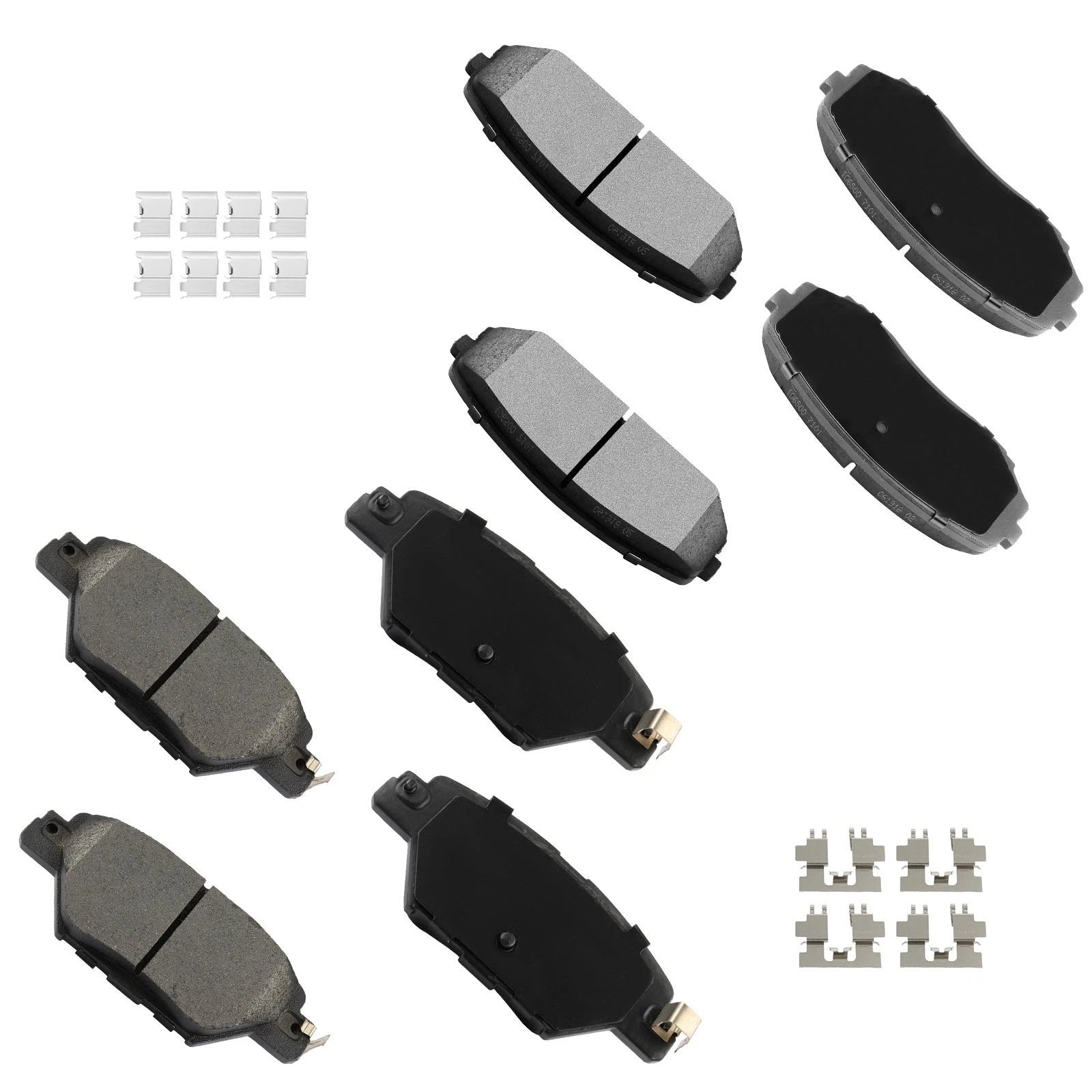 Front & Rear Brake Ceramic Pads for Mazda CX-9 (2016–2022)