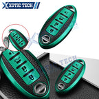 Soft TPU Leather Smart Remote Key Case Protector for Nissan (2014–2023)