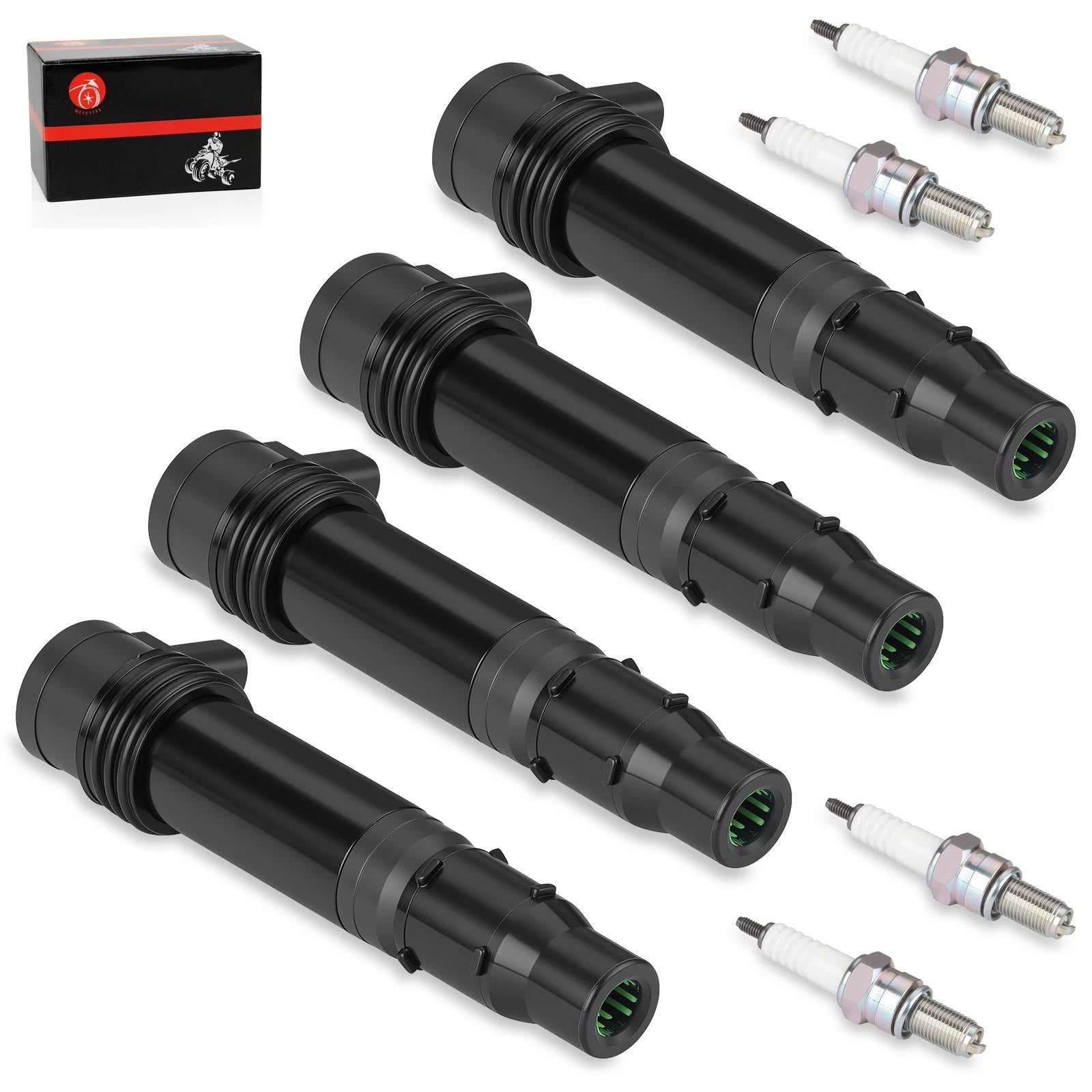 4X Ignition Coils Pack for Kawasaki Ninja ZX-6R ZX-6RR (2003–2006) 21171-1282
