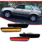 Amber Red Smoked Fender Side Marker Lights for Lexus RX300 (1999–2003)
