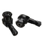 2X Tire Valve Adapters for Car Bike Motor Wheel (90 Degree Right Angle)
