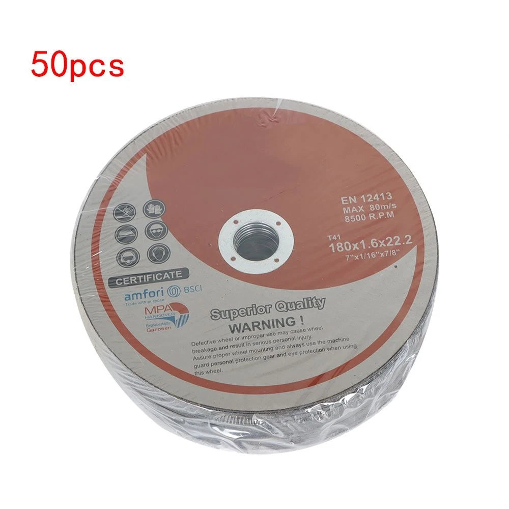 Set of 50 Cut-off Wheels for Metal & Stainless Steel (7"x1/16"x7/8")