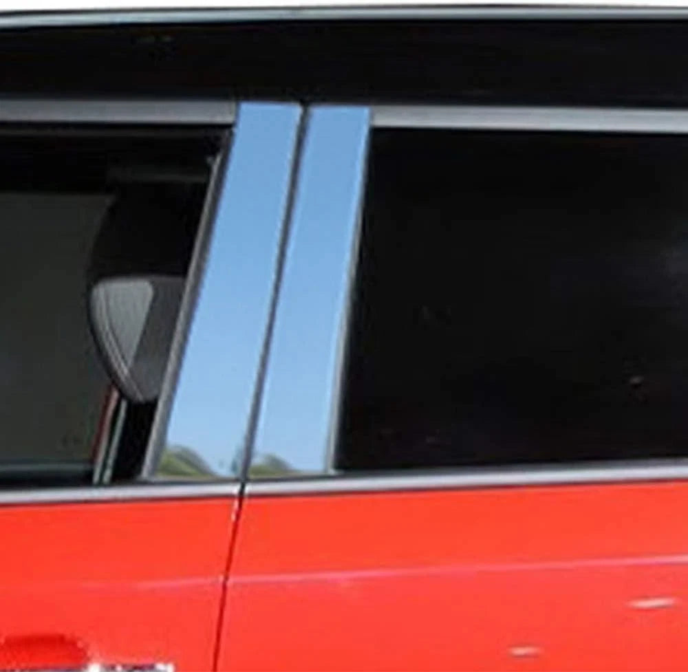 Luxury FX Stainless Steel Pillar Post Trim 4pc for 2014-2019 Kia Soul