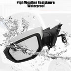 3 Pin Left Side Exterior Door Mirror Assembly White for Honda Civic (2016–2021) 767153118074