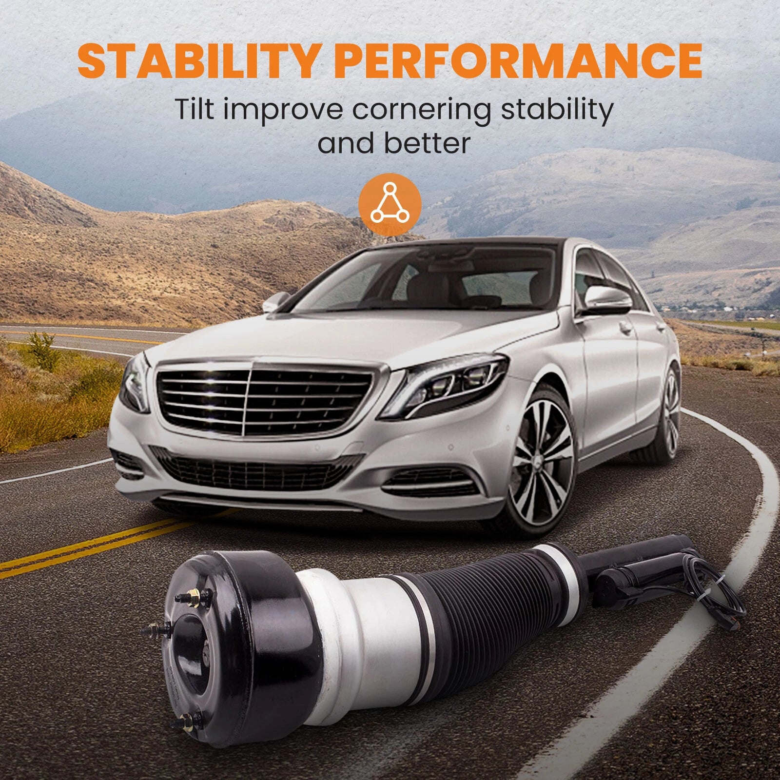 Front Air Strut Assembly for Mercedes S550 S600 S400 S350 (2007–2018)