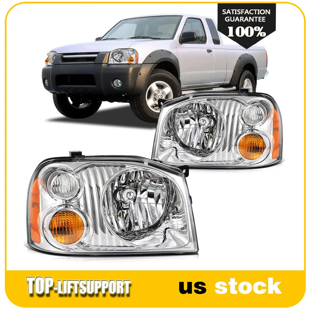 Pair Headlight Assembly for Nissan Frontier (2001–2004) Reflector Type