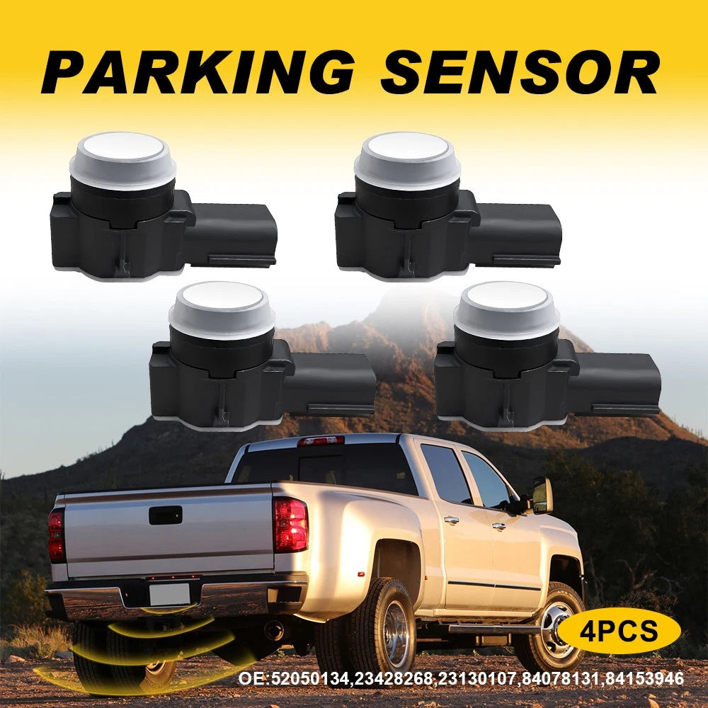 Set of 4 PDC Reverse Aid Backup Parking Assist Sensors for Chevy Buick Cadillac GMC