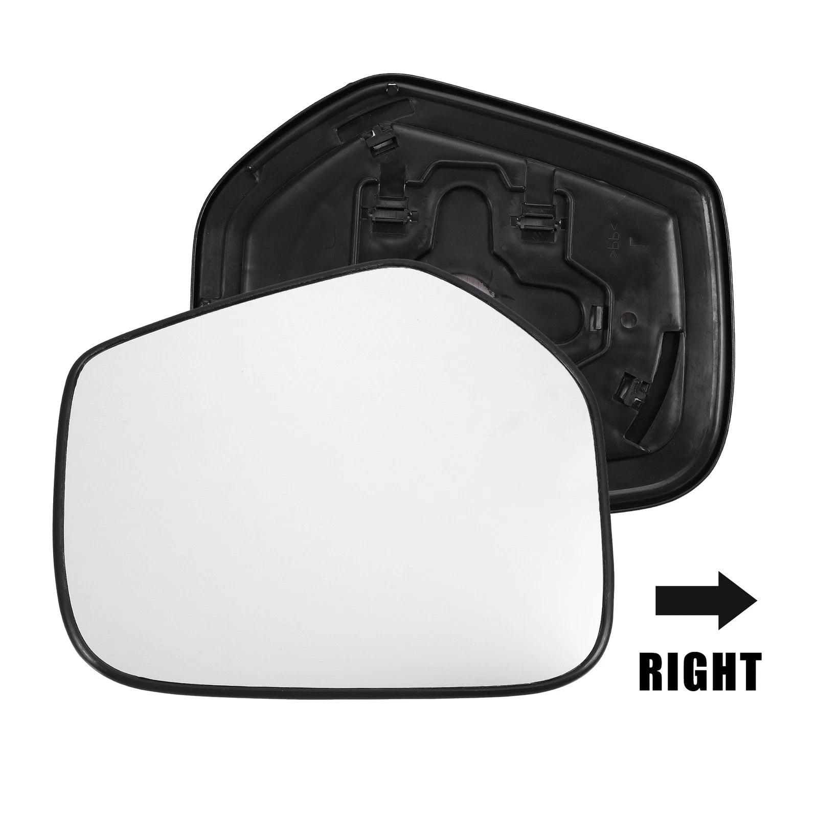 Heated Right Side Rearview Mirror Glass with Backing Plate for Mitsubishi 