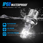 2X 9004 LED Headlight Bulbs 40000LM 6500K for Jeep