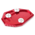 Sidestand Kickstand Extension Pad for Yamaha FZ6R (2009-2015) Red