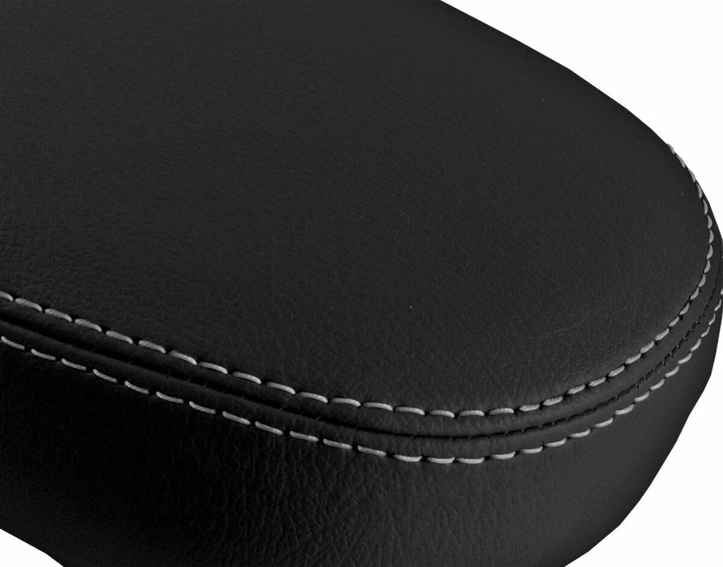 Leather Console Lid Armrest Cover for Kia Soul (2014–2019) Gray Stitch