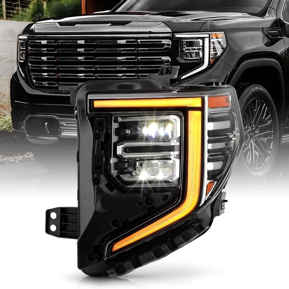 Full LED Headlight for GMC Sierra 1500 SLT (2022–2024) LH