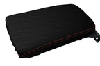 Console Lid Armrest Cover for Lexus CT200H (2011–2016) Carbon Fiber Red Stitch