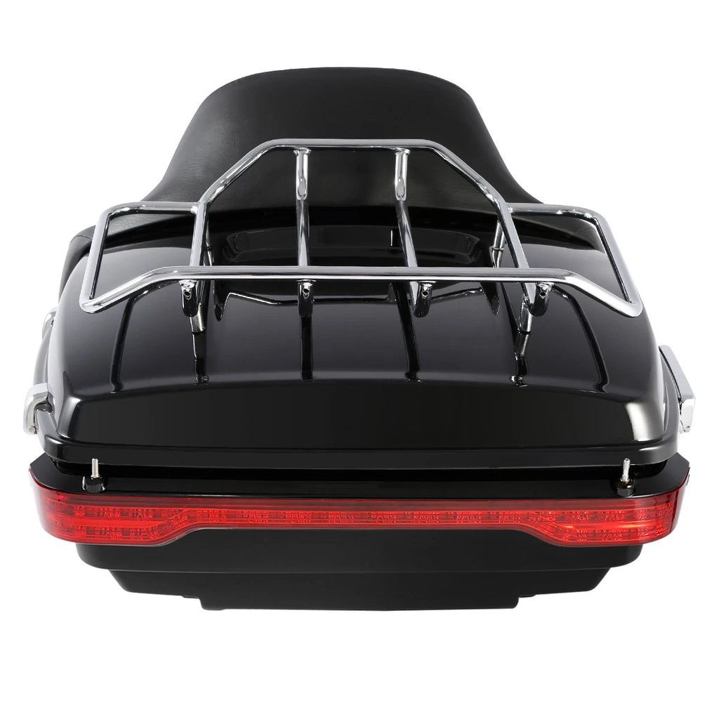 Trunk Luggage Backrest Pad Light Rack for Harley Touring (2009–2013)