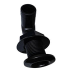 Set of 4 Black Plastic Thru Hull Fittings 90 Degree for Marine Applications