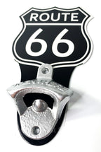 Vintage Style Wall Mount Metal Bottle Opener Sign for Route 66