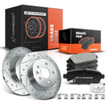 Rear Drilled Brake Rotor & Pad Set for Chevrolet Cruze Sonic (2011–2019)