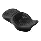 Two-Up Black Rider & Passenger Seat for Harley Touring Road Glide (2009–2023)