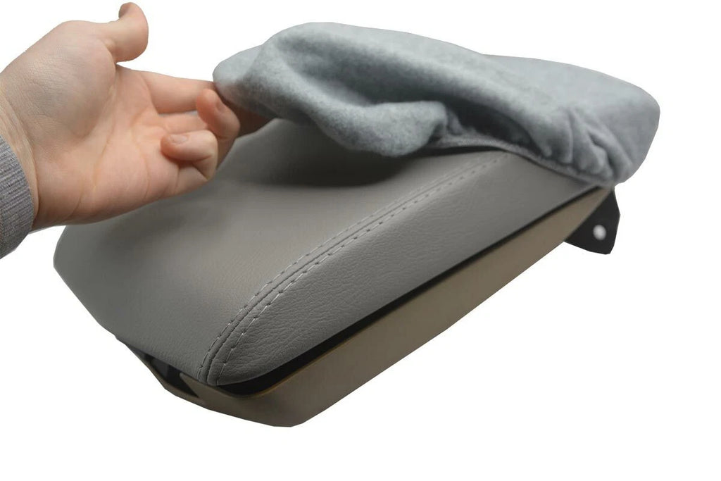 Fleece Console Lid Armrest Cover for Cadillac CTS (2008–2014) Gray