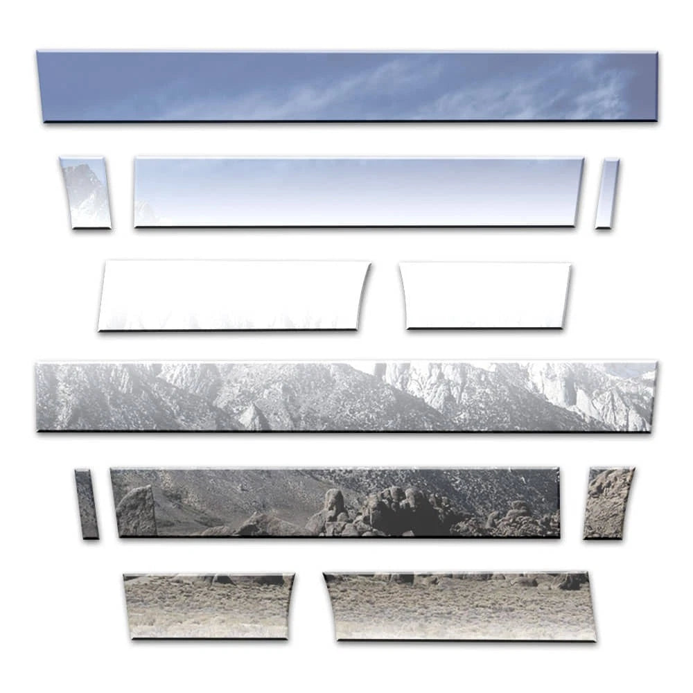 Chrome Rocker Panels with Flares for Ford F150 Platinum (2009–2014)
