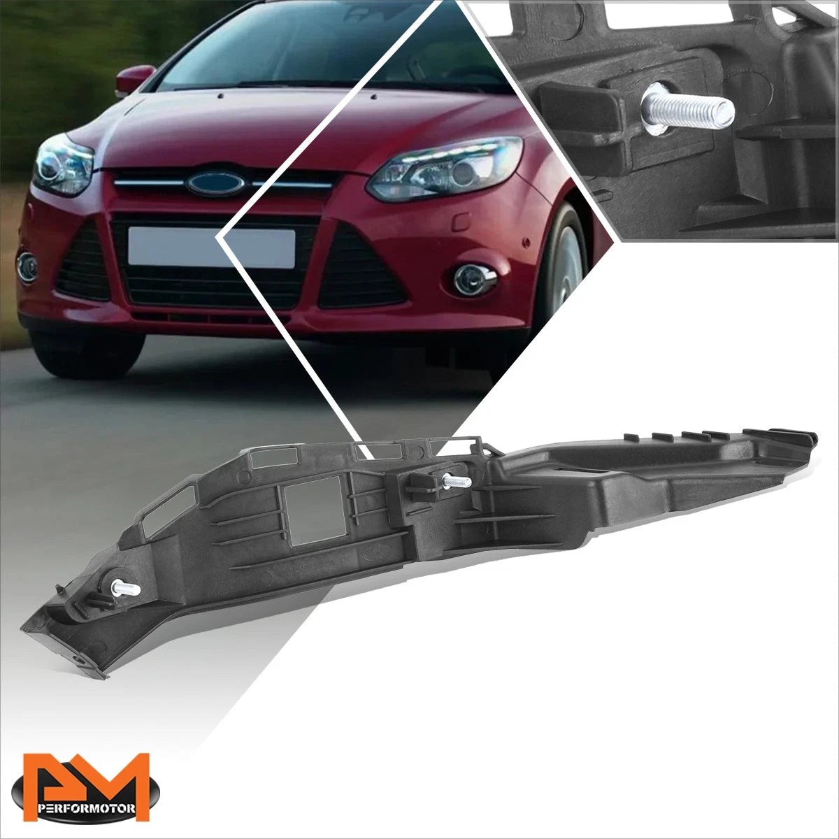 Front Driver Left Bumper Cover Support Bracket for Ford Focus (2008–2010)