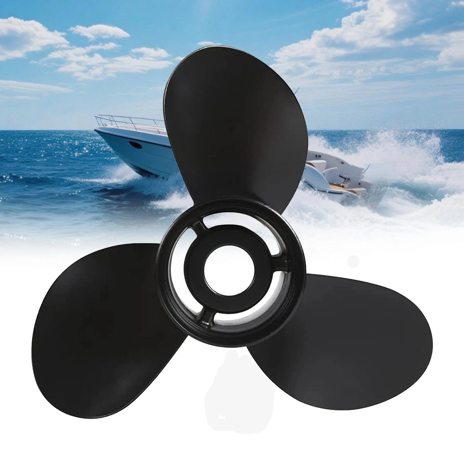 14 x 13 Outboard Boat Propeller for Mercury 40-140HP (No Hub, 15 Tooth, RH)