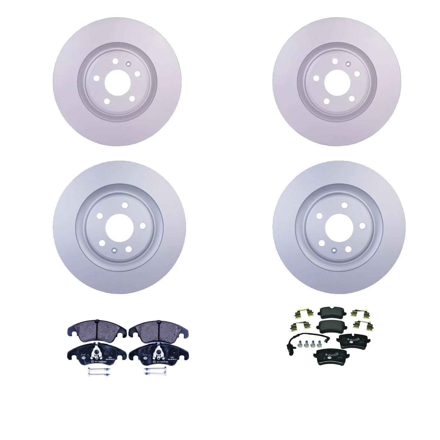 Hella Disc Brake Pad Kit for Audi A6 A7 Quattro (2012–2018)