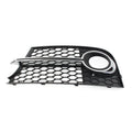 Front Bumper Honeycomb Mesh Fog Light Grille Cover for Audi TT MK2 (2006-2014)