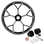 23" CNC Front Wheel Rim for Harley Touring (2008–2025) - Single Disc Hub