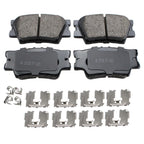 Set of 2 DuraGo Rear Rotors & Akebono ProACT Ceramic Pads for ES350 (2007–2012)