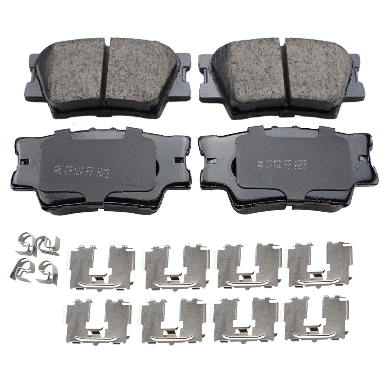 Set of 2 DuraGo Rear Rotors & Akebono ProACT Ceramic Pads for ES350 (2007–2012)