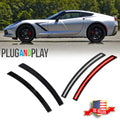 Set of 4 Smoked LED Side Marker Lights for Chevy Corvette C7 (2014–2019)