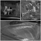 Smoked Housing Clear Corner Headlight Lamps for GMC Sierra 1500 2500HD (2007–2014)