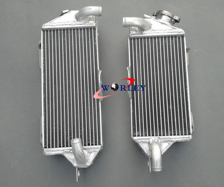 Aluminum Radiator & Green Silicone Hose for Kawasaki KX500 (1988-2004)
