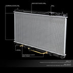Full Aluminum Core Cooling Radiator for Toyota Camry/Solara V6 (2002–2008) DPI 2435