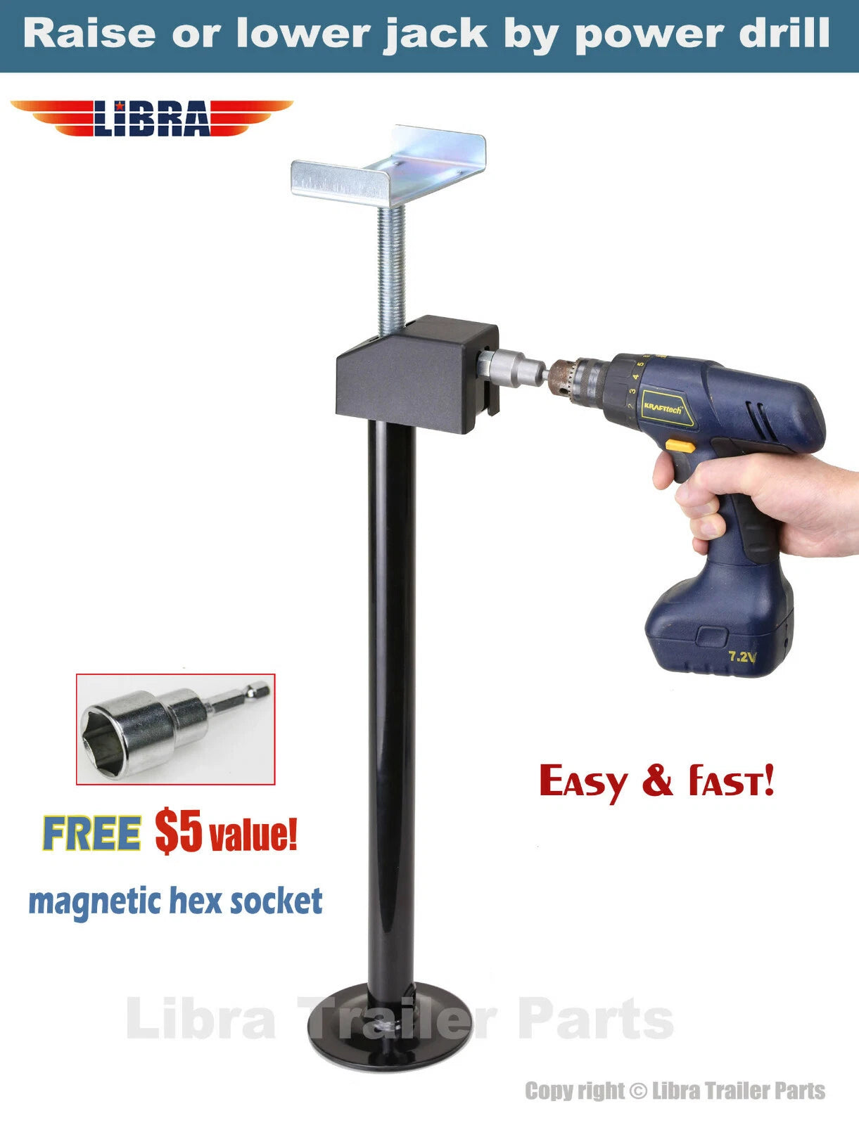 Set of 2 Quick-Lift RV Slide Out Stabilizer Jacks 5000lbs (16"-28")