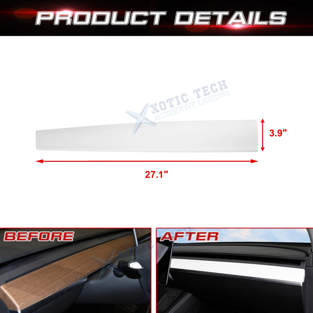 Dashboard Cover Wrap for Tesla Model 3 (2017-2024)