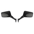 Pair of 10mm/8mm Classic Rectangle Motorcycle Mirrors for Universal Fit